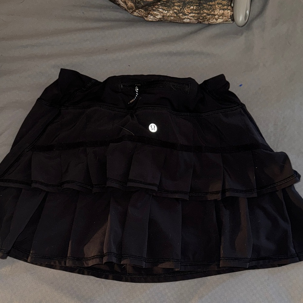 lululemon athletica Black Tiered Mini Skirt